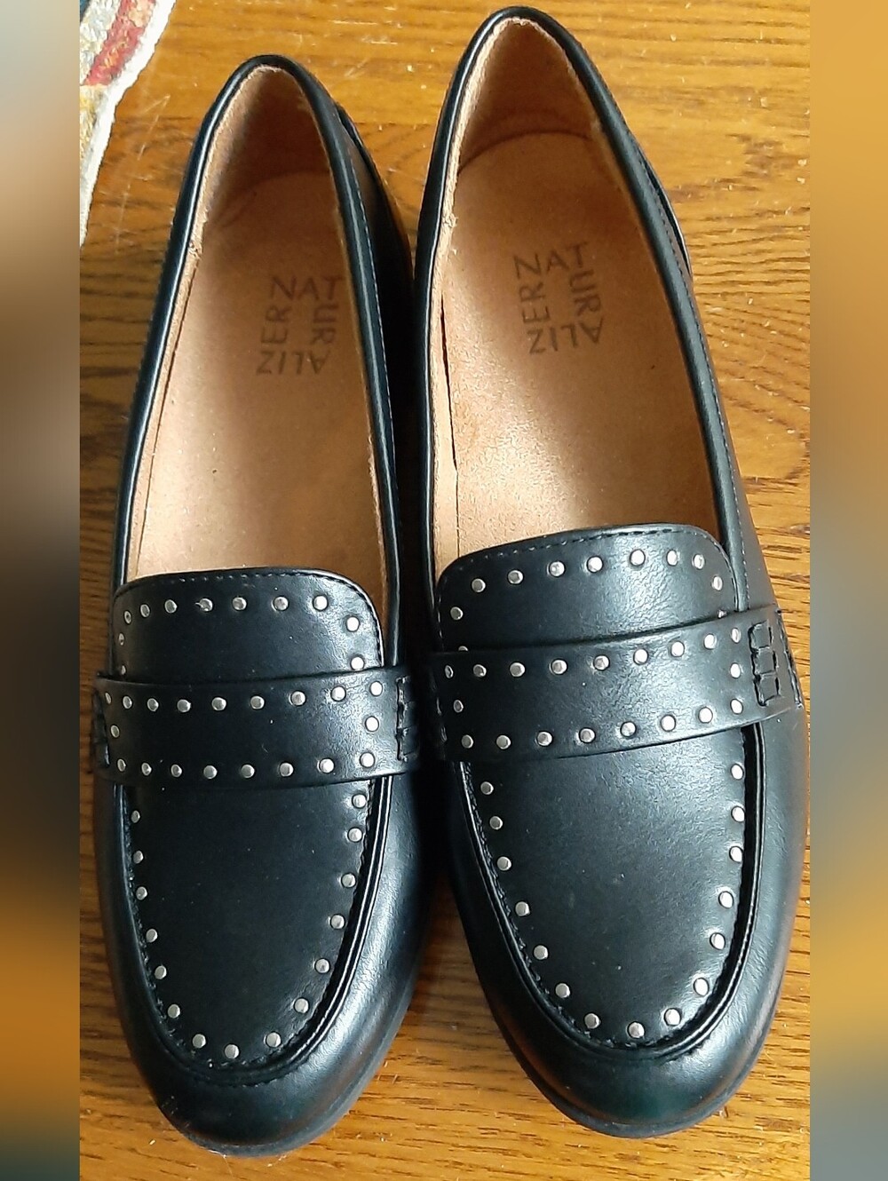 Naturalizer Black Studded Loafer Size 9M